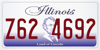 IL license plate Z624692