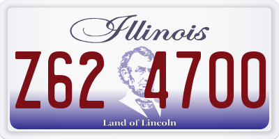 IL license plate Z624700