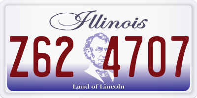 IL license plate Z624707