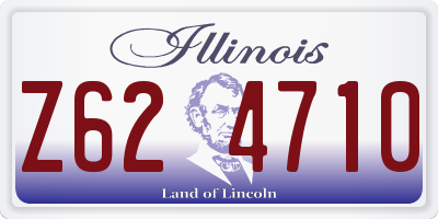 IL license plate Z624710