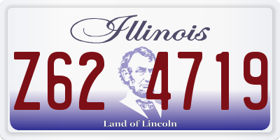 IL license plate Z624719