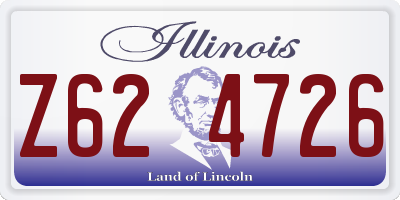 IL license plate Z624726