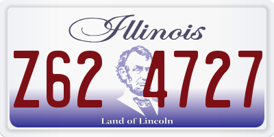 IL license plate Z624727