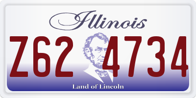 IL license plate Z624734