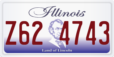 IL license plate Z624743