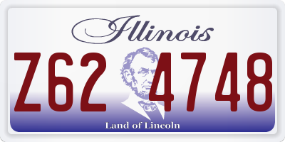IL license plate Z624748