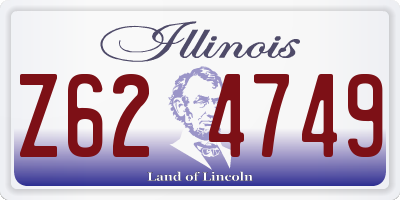 IL license plate Z624749