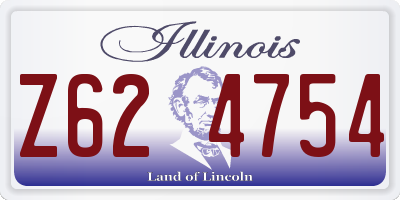 IL license plate Z624754