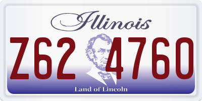 IL license plate Z624760