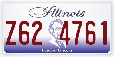 IL license plate Z624761