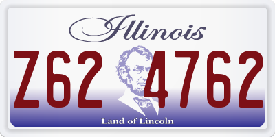 IL license plate Z624762