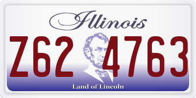 IL license plate Z624763