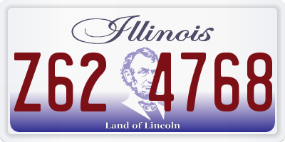 IL license plate Z624768
