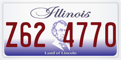 IL license plate Z624770