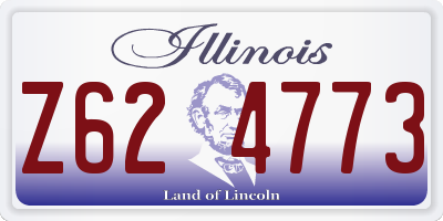 IL license plate Z624773