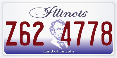 IL license plate Z624778