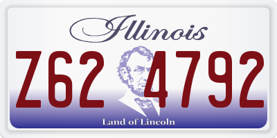 IL license plate Z624792