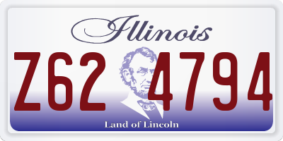 IL license plate Z624794