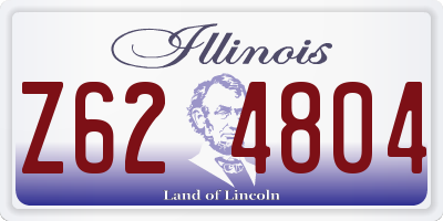 IL license plate Z624804