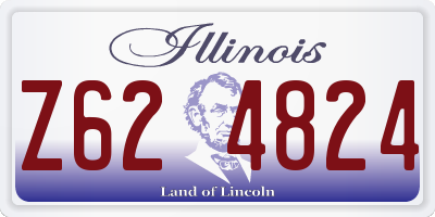 IL license plate Z624824