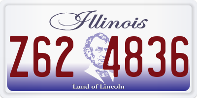IL license plate Z624836