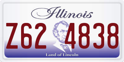 IL license plate Z624838
