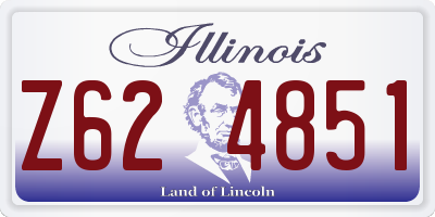 IL license plate Z624851