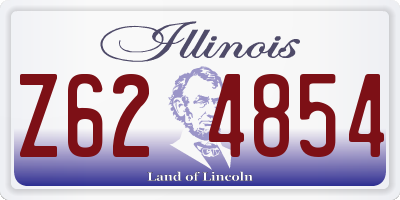 IL license plate Z624854
