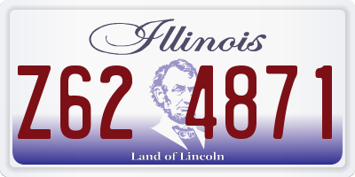 IL license plate Z624871