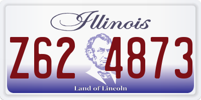 IL license plate Z624873