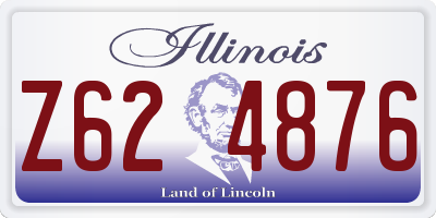 IL license plate Z624876