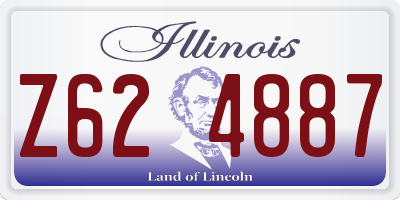 IL license plate Z624887