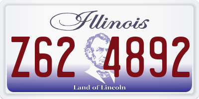 IL license plate Z624892
