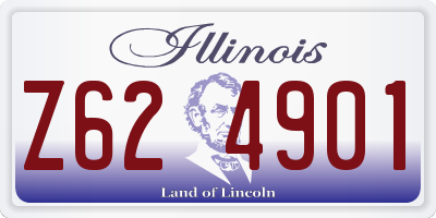 IL license plate Z624901
