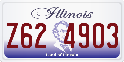 IL license plate Z624903
