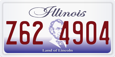 IL license plate Z624904