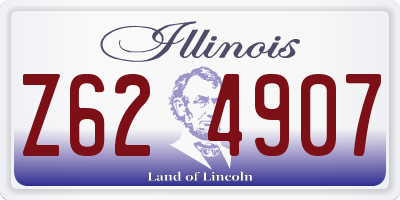 IL license plate Z624907