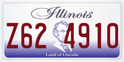 IL license plate Z624910