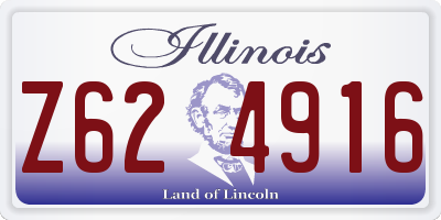 IL license plate Z624916