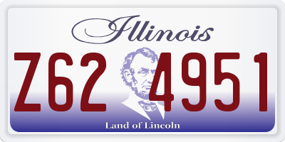IL license plate Z624951
