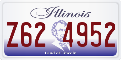 IL license plate Z624952