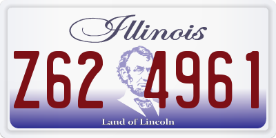 IL license plate Z624961