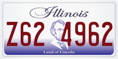 IL license plate Z624962