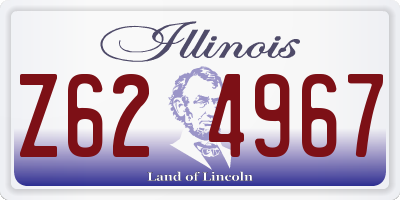 IL license plate Z624967