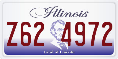 IL license plate Z624972