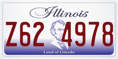 IL license plate Z624978