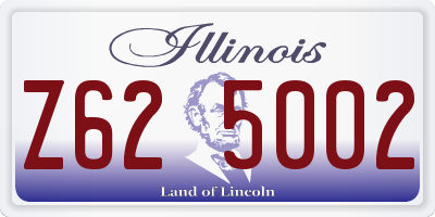 IL license plate Z625002