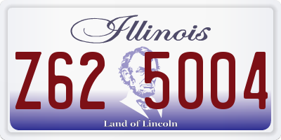 IL license plate Z625004