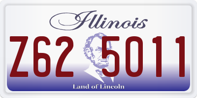 IL license plate Z625011