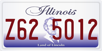 IL license plate Z625012
